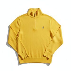 Polo Ralph Lauren Yellow Quarter-Zip Sweater